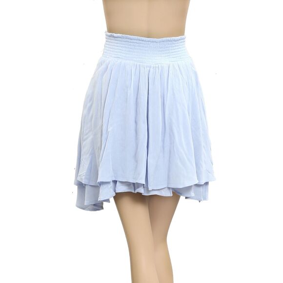 Free People Free-est Scarlett Skort Shorts High Waisted Gauzy Smocked XS 279633 - Picture 8 of 10